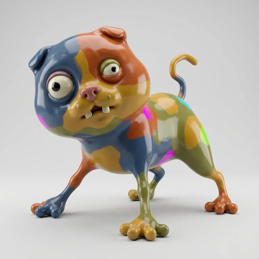 Buntes Fantasie-Wesen "Kunterbunt" - 3D Memories