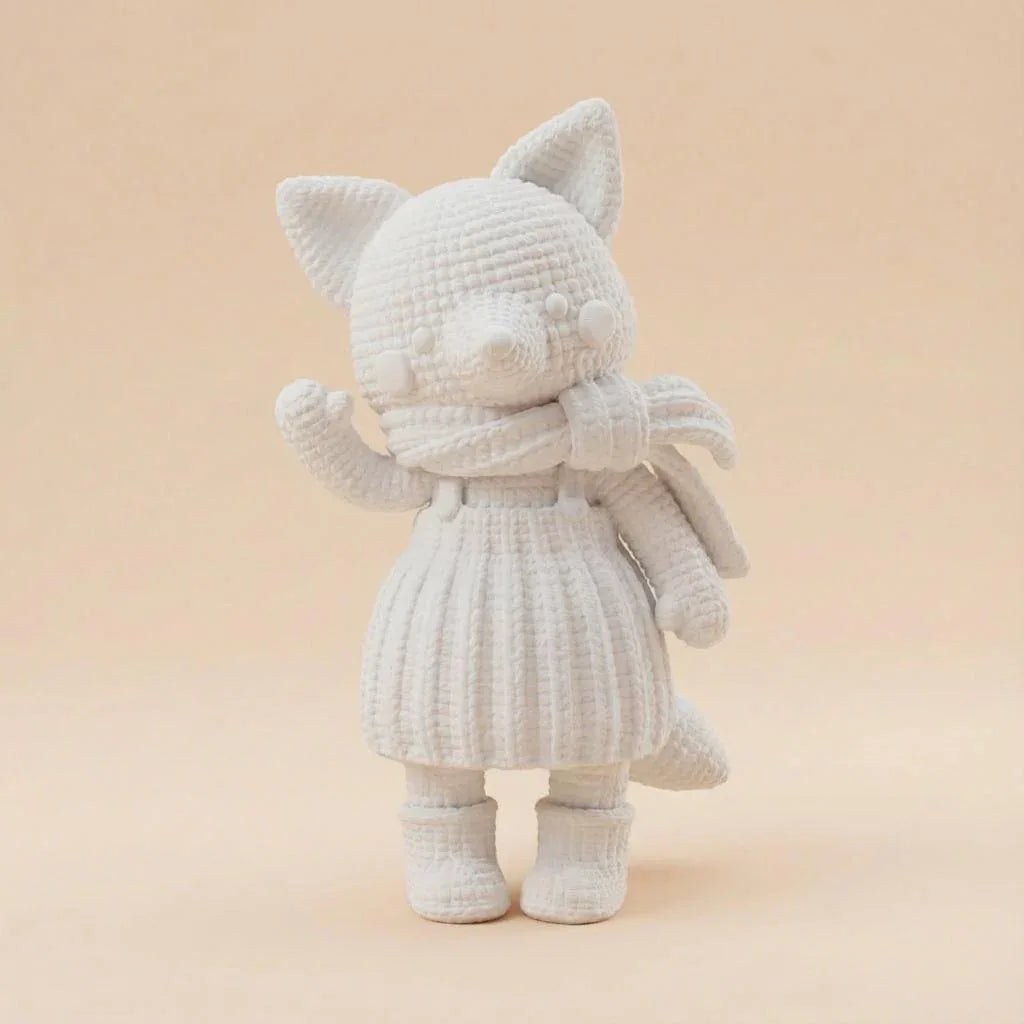 Frieda Fuchs – 3D-Kunstobjekt nach deiner Zeichnung | 3D‑Memories - 3D Memories