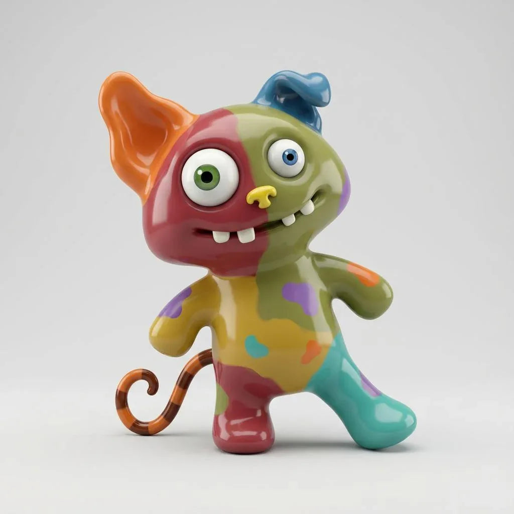 Der bunte Kumpel - Einzigartige 3D-Kunstfigur von 3D-Memories - 3D Memories